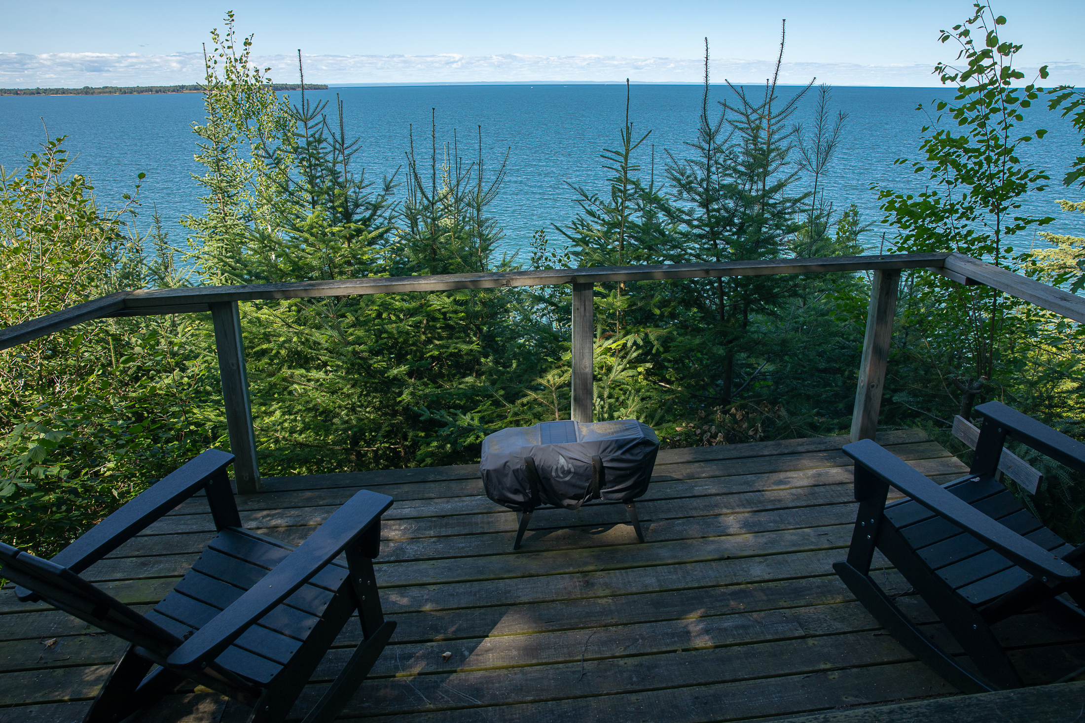 Sky Fire living space with Lake Superior views